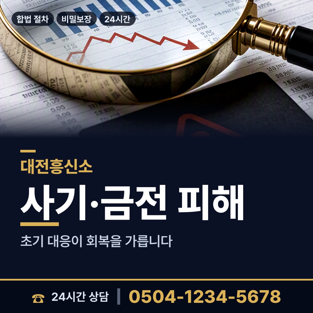 대전 은행선화동 야간조사 상담 안내